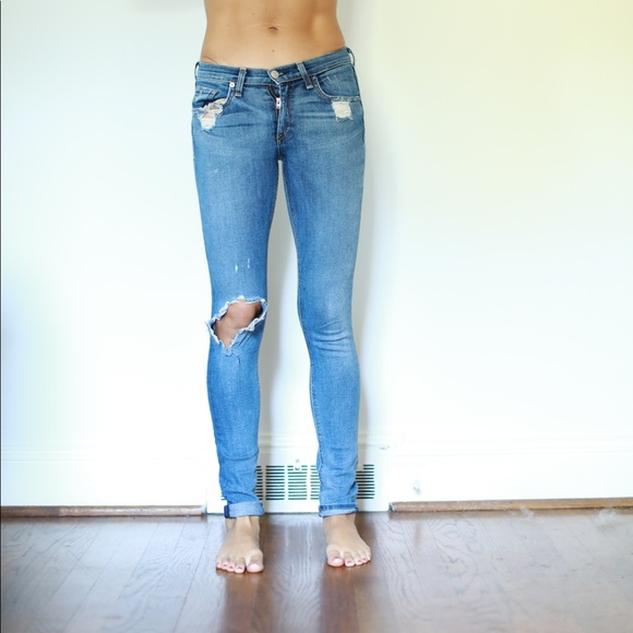 Rag & Bone - Women Torn Skinny Jeans main image 1